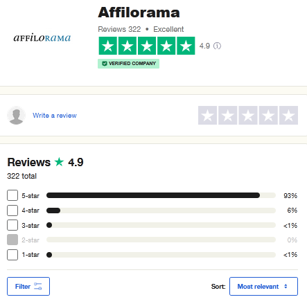 affilorama-trustpilot-review